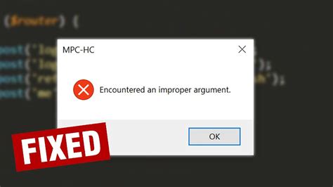 Encountered an Improper Argument .